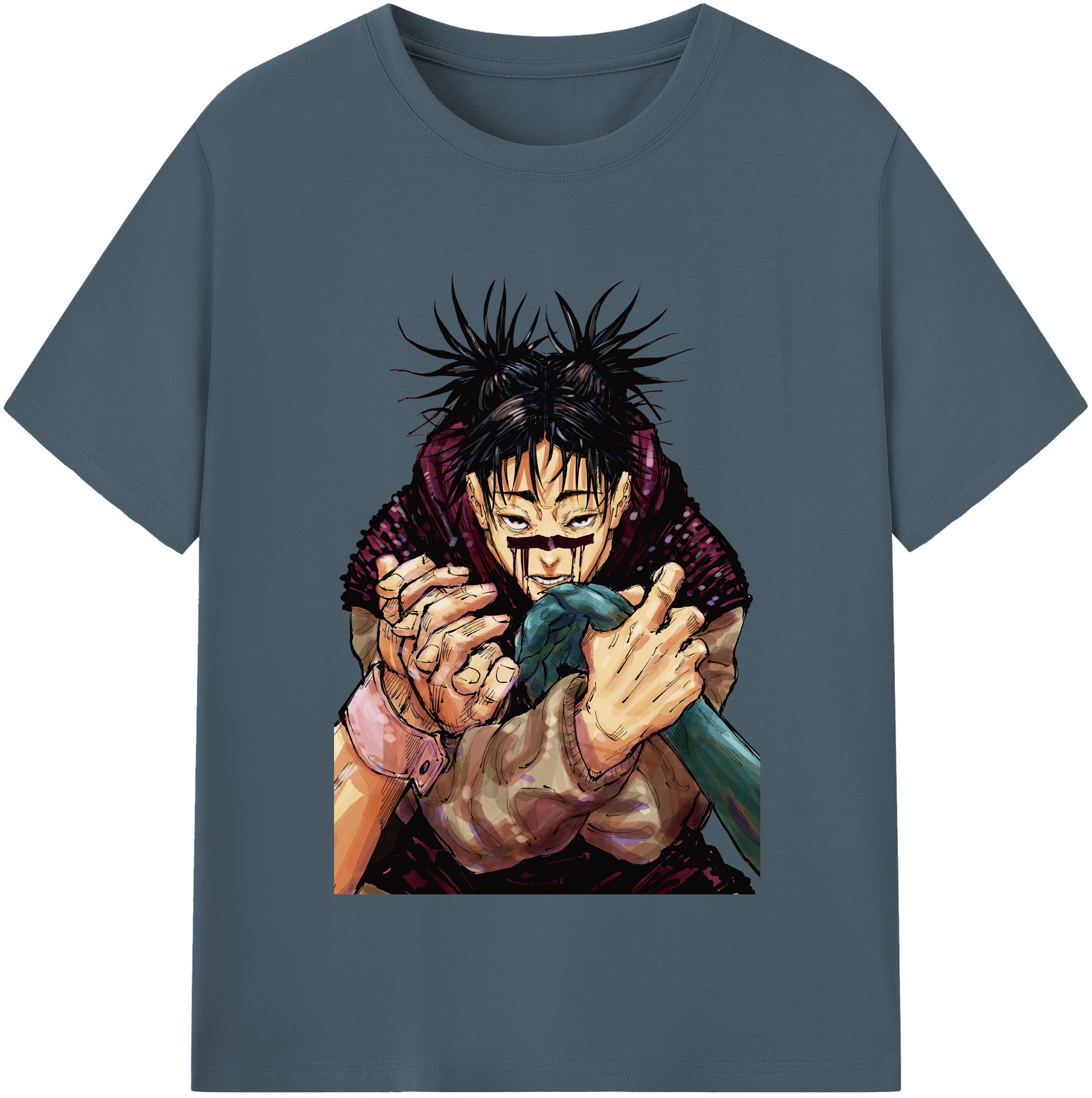 （画像用） 呪術廻戦 Jujutsu Kaisen 綿100％半袖Tシャツ（フロントプリント）